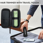 Waterproof Bikini Trimmer for Women, Body Pubic & Groin Hair Trimmer for Men with LED Light, USB Rechargeable & Travel Pouch (Green)
