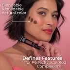 MCoBeauty Instant Contour Beauty Wand, Medium/Dark, Sculpt & Define for a Natural Contour, Vegan, Cruelty Free Cosmetics