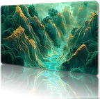 MTG Playmat Magic Card Playmat Game Mat,TCG & CCG Card Games Mat with Free Storage Bags Size 24 x 14 Inches (No with Zones,Mountain4)