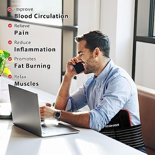 Red Light Therapy Belt for Body Comfort - APP-Controlled Wearable Dual Power Modes, Ideal for Women (Black4)