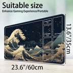 for MTG Game Playmat, for Magic TCG Rubber Play mat,Tabletop Card Playmats with Smooth Surface,Trading Card Inked Game Mat with New Zones,Battle Game,Retro Waves