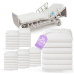 BLISSFORD 36 Pack Fitted Hospital Bed Sheets for Home Use, 36 x 84 x 12