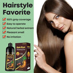 Natural Dark Wine Red Hair Dye Shampoo, 3 IN 1 Burgundy Hair Dye Shampoo, Wine Red Hair Nourishing & Dyeing for Men Women Colors in Minutes, Instant Red Hair Dye for All Hair Types（Dark wine red）