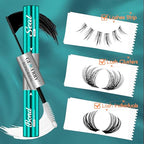 GEMERRY Lash Bond and Seal Waterproof Sensitive Eyes-Friendly Lash Cluster Glue New Upgraded Formula 12 ml Bond and Seal Lash Glue Strong Hold Eyelash Glue for Self Use at Home