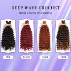 200g Curly Braiding Hair for Boho Braids 18 Inch Deep Wave Bulk No Weft Wet and Wavy Crochet Hair for Women Knotless Braiding Hair Extensions 4 Packs Natural Black