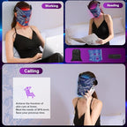 Red Light Therapy for Face, LED Face Mask Light Therapy, Red Light Therapy Mask for Acne, Wrinkles and Skin Rejuvenation, 320 LEDs, 3 Modes, 10-Min Auto Off, Eye Protection Included