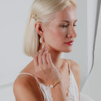 Faux Opal Druzy Drop Dangles, Gold Tone Sparkly Teardrop Earrings for Women
