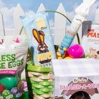 Vegan, Gluten Free Bunnies (2 Pack) Chocolate Candy Filled Easter Tubes | Dairy Free Chocolate Easter | Milk, Nut, Soy and Sesame Free by No Whey Foods
