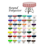 KS Linens Round 72-Inch Polyester Tablecloth - Available in Over 45 Colors, Ideal for Restaurants and Versatile Event Overlays Choose from Classic White, Elegant Black, and More! (Royal Blue)