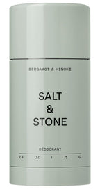 Salt & Stone Aluminum-Free Deodorant, Women & Men Bergamot & Hinoki 2.6 oz