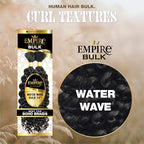Sensationnel Empire bulk braiding – water wave 14 inch human hair braids for knotless boho box or curly loose wave styles (613 BLONDE)