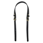Semetall 2pcs Adjustable Handbag Straps - PU Leather Replacement Shoulder Strap Set for Purses, Totes, Bags (Black)