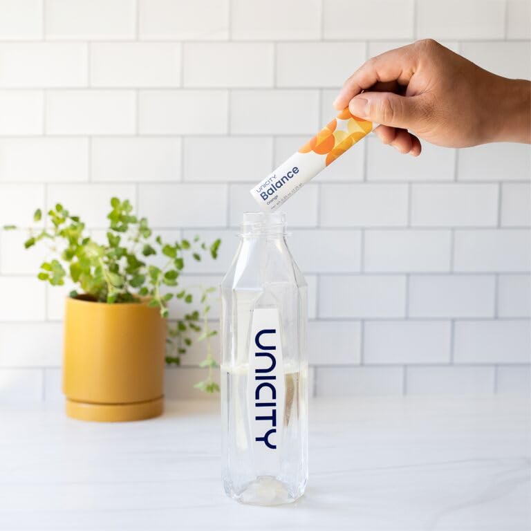 Unicity Balance Natural Orange—Stay Full Longer by slowing Carbohydrate Absorption (30 Packets). Helps Support a Healthy Digestive System and Keeps Your Body Well maintained (30-Day Supply)