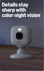 Blink Mini 2K+ (newest model) – Plug-in Home & Pet Indoor Security Camera with 2K video resolution, night vision, enhanced audio, motion detection – 2 cameras (White)