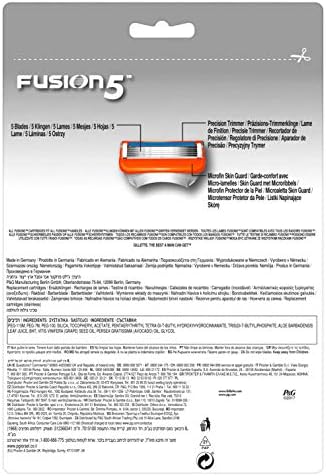 Gilette Fusion5 Razor 12 Blades for Men