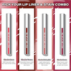 Cilrofelr Peel Off Lip Liner Stain, Long Wear Tattoo Lip Liner with Tweezer, Peel Off Lip Stain with Matte Finish, Long Lasting, Waterproof, Transfer-proof, Highly Pigmented Color (N-Nude Pink)