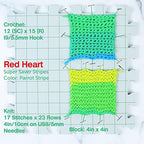 Red Heart Super Saver Parrot Stripe E300-4968 (3-Skeins - Same Dye Lot) Worsted Medium #4 Acrylic Yarn for Crocheting and Knitting with Project Bag