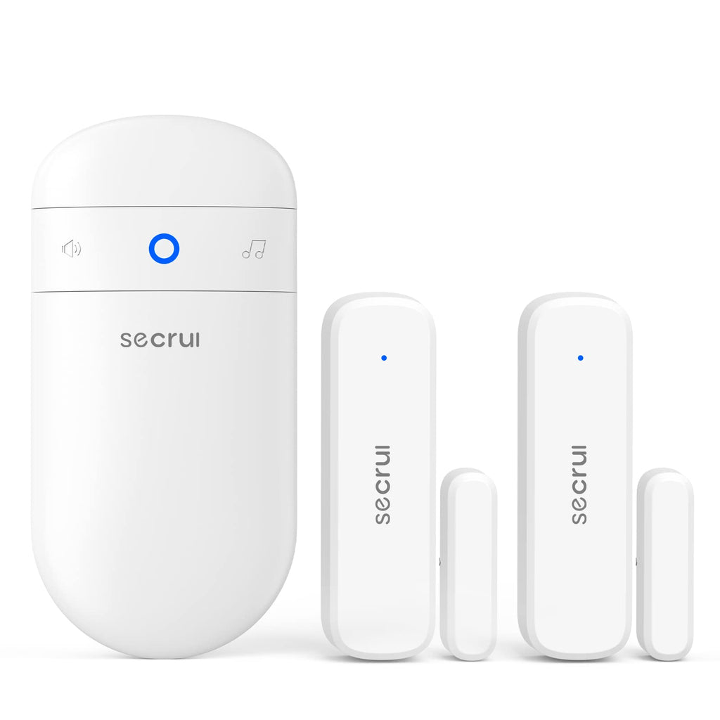 Door Chime When Door Opens, Door Opened Alarm for Home/Business Office/Bedroom Entering, 2-Sensor + 1-Receiver with 500FT Range,58 Chimes,5-Volume Level, Entry Alert for Kids/Toddler/Dementia Safety
