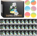 48pcs Aromatherapy Shower Steamers - Relaxation Birthday Christmas Valentine's Day Gift Set for Women and Men, Shower Bombs Tablets for Stress Relief and Self Care, Luxury Home Spa