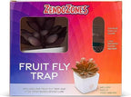 ZendoZones Fruit Fly Traps with Zendo Lure, 2-Pack Mellow Molly & Serene Sandy with Plastic White Base, Refillable and Reusable