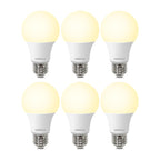 DEGNJU A19 LED Light Bulbs, 60 Watt Equivalent LED Bulbs, Soft White 2700K, 800 Lumens, E26 Standard Base, Non-Dimmable, 8W Warm White LED Bulbs for Bedroom Living Room, 6 Pack