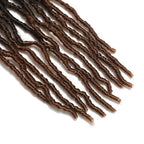 26 Inch Faux Locs Crochet Hair 7 Packs Soft Locs Crochet Hair Pre Looped Locs Hair Braids Goddess Locs Hair Ombre Brown Distressed New Locs for Women T30