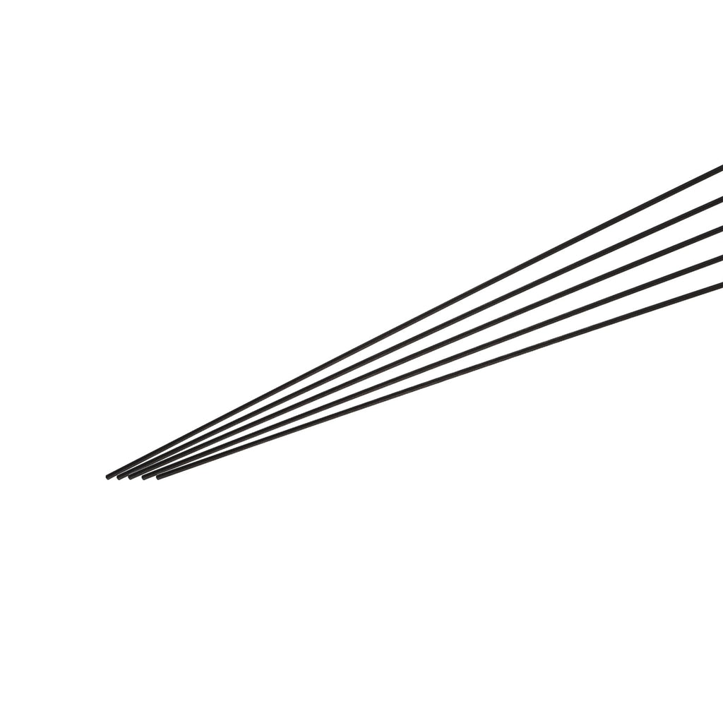 MECCANIXITY Carbon Fiber Rod, 2.5mm x 500mm Carbon Rod Bar for RC Plane DIY Craft Kite Wing Tube Quadcopter Arm Repair Pack of 5