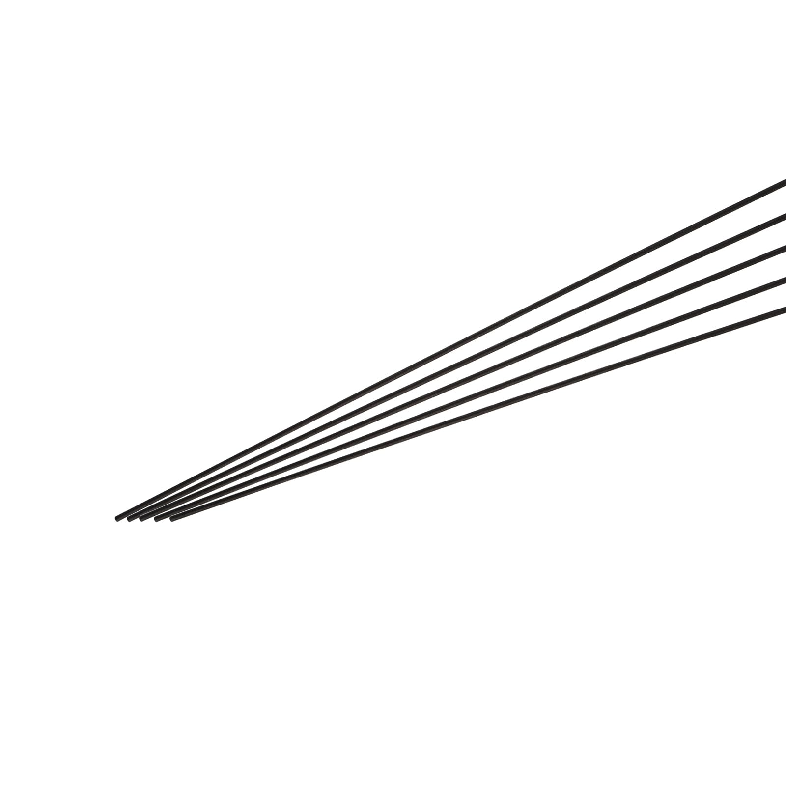 MECCANIXITY Carbon Fiber Rod, 2.5mm x 500mm Carbon Rod Bar for RC Plane DIY Craft Kite Wing Tube Quadcopter Arm Repair Pack of 5