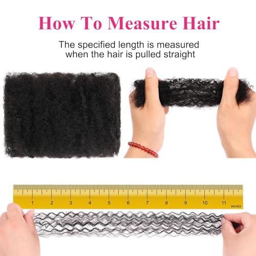 Unionbeauty Afro Kinky Bulk Hair for Micro Twist 8 Inch 3 Packs Ginger Braiding Hair for Dreadlock Extensions Curly Braiding Loc Repair Boho Braids Mini Passion Twist for Black Woman 30g/Pack 350#