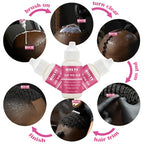MIILYE Lace Glue for Wigs, Strong Hold Wig Glue for Front Lace Wig, Waterproof Sweat Proof Lace Front Wig Glue Bond Glue for Lace Wigs, Invisible Hair Glue for Wigs Bonding Adhesive, White