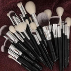 Pro makeup Artist Brushes Set 32Pcs Luxury Goat Hair Horse hair Makeup Brush Set eye and face brushes for every possibility By Bueart Design