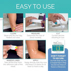 Fade Away Scars - Original Silicone Scar Sheeting Roll- Custom Size Medical Grade- Effective Silicone Scar Sheets, Strips and Patches for Scars, Surgical Scar Tape, Silicone Scar Sheets.