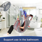 Universal Full Body Patient Lift Sling, Mesh Fabric Patient Sling Transfer and Bathing aids, 500lb Weight Capacity (Large)