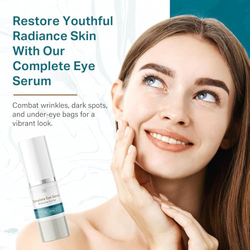 Sun Coast Sciences - Complete Eye Serum by Dr. Mark Rosenberg for Wrinkle Reduction, Dark Spot Fading, and Under-Eye Bags Treatment (Pack of 6)