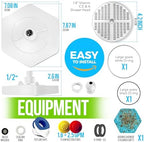 AquaHomeGroup Luxury Filtered Shower Head - High Pressure Rain Showerhead with Filter for Chlorine, Rust, Sediments - Water Filter Shower Head with Vitamin C E A - SPA Effect (Patent Pending) (White)