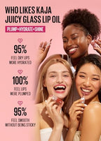 Kaja Lip Plumping - Juicy Glass 07 Fig Smoothie | Hydrating, Feel Plumped and Lightweight with Vitamin Tree Fruit Oil, Vegan, Cruelty-Free, Clear Tint Stain Shine Gloss Plumper, Long Lasting
