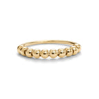 PAVOI Spinning Anxiety Ring - Beads - Yellow Gold