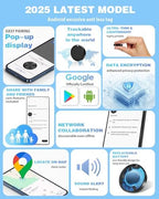 Air Tags for Android,Air Tags-4 Pack Android,Android Tracker Tags,2 Year Battery Life,Google Find Trackers for Google'S Find Hub App,IP65 Waterproof Luggage Tracker Android for Keys,Wallets,Suitcases