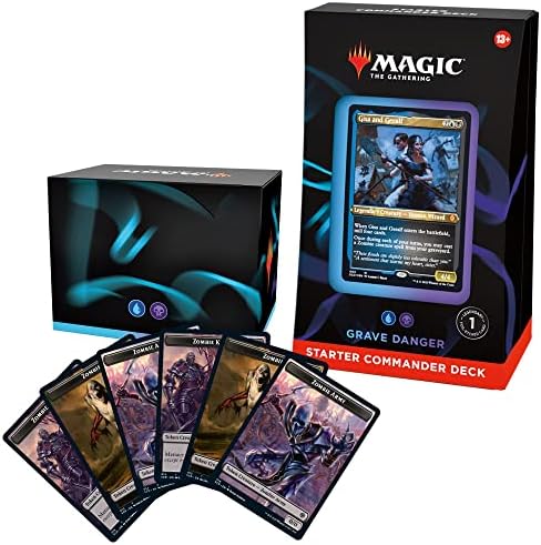 Magic: The Gathering Starter Commander Deck – Grave Danger (Blue-Black) | Ready-to-Play Deck for Beginners and Fans | Ages 13+ | Collectible Card Games