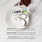Rise Pea Protein Bar - Chocolately Coconut | Breakfast Bar & Protein Snack 15g Protein Just 5 Whole Food Ingredients Non-GMO Gluten-Free Soy Free