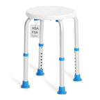 SOUHEILO Adjustable Shower Chair for Inside Shower, HSA/FSA Eligible Round Shower Stool for Inside Bathtub, Tool-Free Shower Seat for Elderly/Senior/Disabled/Pregnant