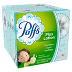 Puffs Plus Lotion Facial Tissues, Cube, 6 Boxes (56 Count Each)