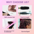 Human Braiding Hair for Boho Braids 100% virgin Human Hair 110g 20 Inch Curly Knotless 12A Deep Wave Bulk Bohemian Braiding Hair for 2 Bundles/Pack Extensions Natural Color (20 Inch 110g)
