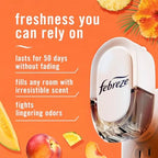 Febreze Plug In Air Freshener, Odor-Fighting Scented Oil Refill, Air Fresheners for Home and Bathroom and Kitchen, Long Lasting for Strong Odors, Hawaiian Aloha Scent, 0.87oz Refills, 3 Count