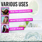 HONEYBULL Mouth Guard for Grinding Teeth [6 Pack] Comes in 2 Sizes for Light and Heavy Grinding | Comfortable Custom Mouth Guard for Clenching Teeth at Night, Bruxism, Whitening Tray & Guard