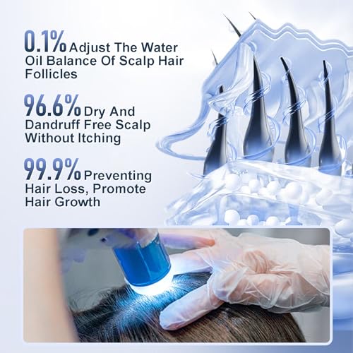 Organic Biotin Rosemary Hair Growth Shampoo for Women & Men- Thickening Shampoo with Amino Acid for Hair Loss-Dandruff Shampoo for Oily Hair and Scalp