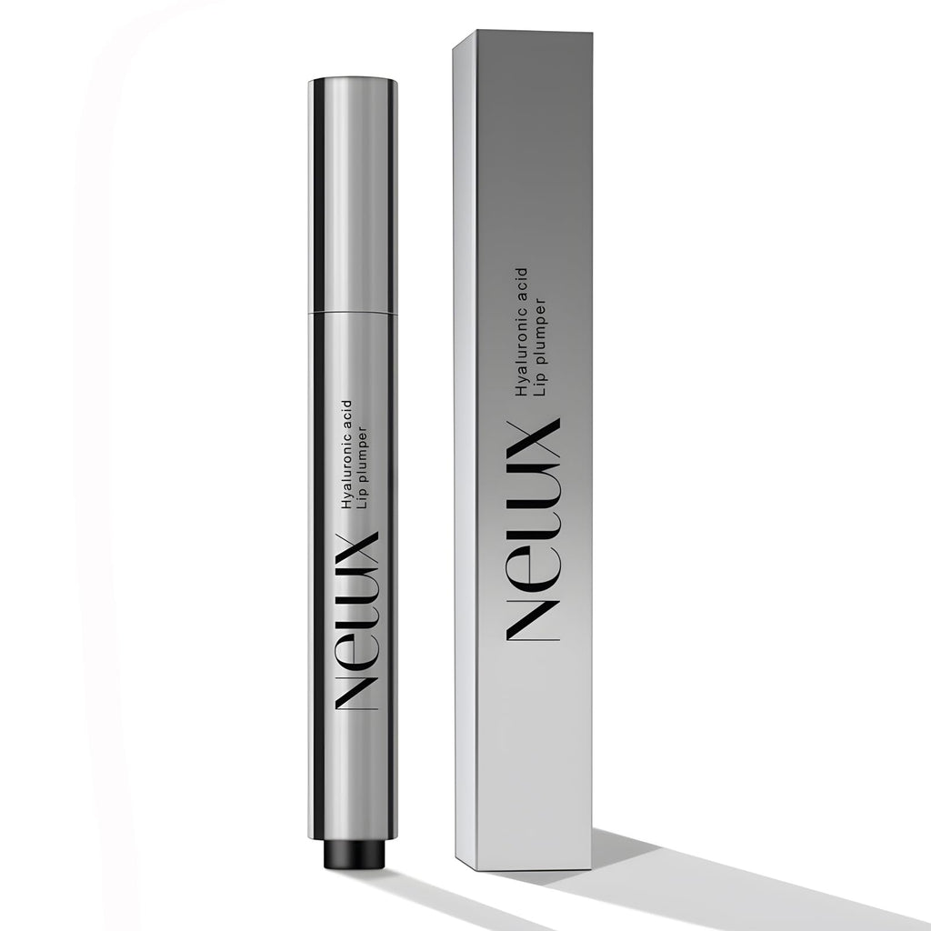 Nelux Lip Plumper, Nelux Hyaluronic Acid Lip Plumper, Instant Hydration While Visibly Cosmetics Boosting Fullness and Smoothness, Natural Lip Plumpers Without Sticky Glosses and Painful Tingles