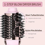 Hair Dryer Brush Blow Dryer Brush in One Upgraded 4 in 1 Hair Dryer and Styler Volumizer with Negative Ion Anti-frizz Ceramic Titanium Barrel Hot Air Brush Hair Straightener Brush