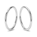 (8mm) 925 Solid Sterling Silver Australian Made Hinged Sleeper Earrings Nose Lip Septum Tragus Hoop Segment Ring Nickel Free Hypoallergenic