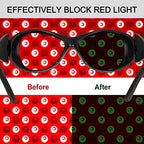 Tanning Goggles for Eye Protection, Red Light Therapy Glasses, IPL Laser Safety Glasses 200nm-2000nm for Laser Hair Removal and Red Light Therapy